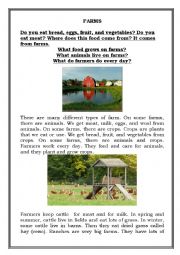 English Worksheet: Farms