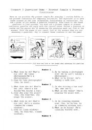 English Worksheet: Present Simple & Present Continuous