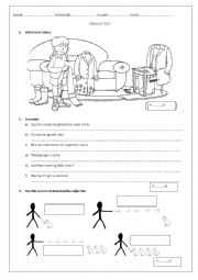 English Worksheet: verb to be and to have