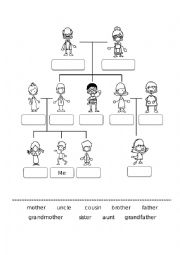 English Worksheet: family