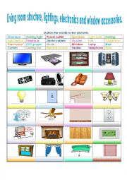 The living room part 2 ; Structure, lightning fixtures, electronics and window accessories