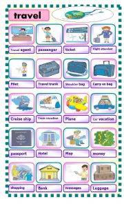 English Worksheet: travel