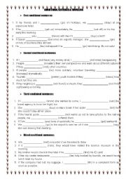 English Worksheet: conditional sentences & travelling vocabulary