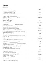 English Worksheet: 24K Magic - Bruno Mars 