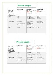 English Worksheet: Present Simple Tense