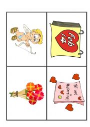 English Worksheet: Valetines Day flashcards