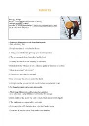 English Worksheet: Passives - Common mistakes