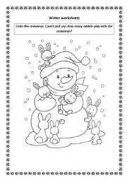 English Worksheet: Winter worksheets