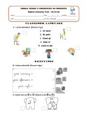 English Worksheet: Listening test