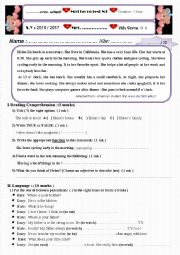 English Worksheet: 7th form 