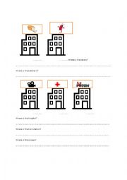 PLACES IN THE CITY, PREPOSITIONS OF PLACE