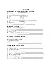 English Worksheet: verb to be and demostrative adjectives