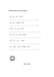 English Worksheet: I have got