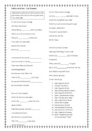 English Worksheet: Song Worksheet: Father and Son - Cat Stevens	