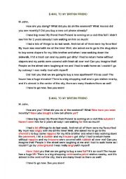 Rewrite the letter in British English