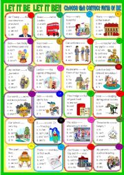 English Worksheet: Verb to be! Be four young learners