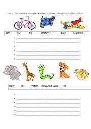 English Worksheet: comparison, camparatives,superlatives