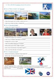 English Worksheet: Scotland - Webquest part 2