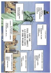 English Worksheet: Let me tell you  about a famous city in the world