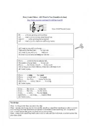 English Worksheet: Forming correct sentences by using the 2nd conditional form - with song lyrics