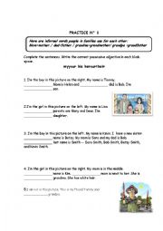 English Worksheet: Possesive adjectives