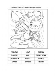 English Worksheet: Valentines reading