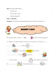 English Worksheet: daily routines fill in the blanks with pictures