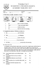 English Worksheet: adverb of frequency