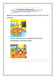 English Worksheet: Worksheets (Writing skills)