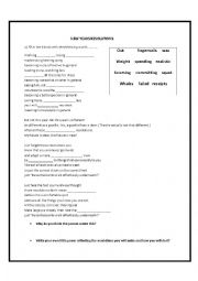 English Worksheet: New years resolutions