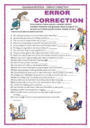 GRAMMAR REVISION - ERROR CORRECTION - part 1