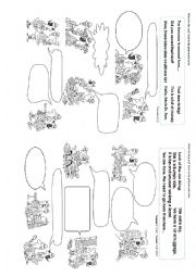 English Worksheet: Talking Bubbles 1