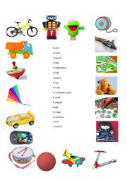 English Worksheet: Toys