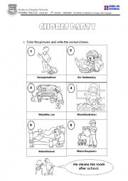 English Worksheet: CHORES