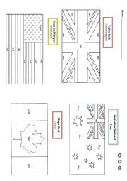 English Worksheet: countries 