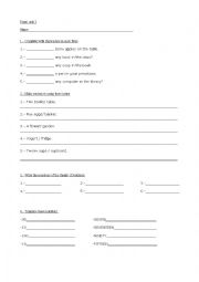 English Worksheet: Grammar 6th grade