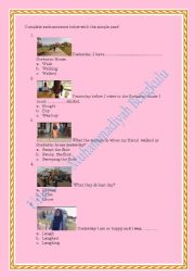 English Worksheet: Worksheet final examp