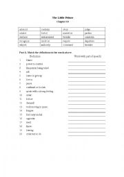 English Worksheet: The Little Prince