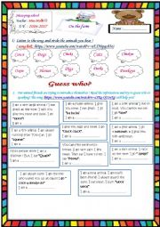English Worksheet: Uncle hedy�s farm 2 (group-hour)