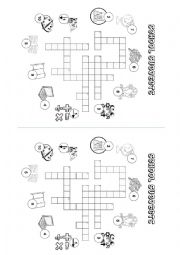 English Worksheet: SCHOOL SUBJECTS CROSSWORD