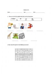 English Worksheet: Adjectives and vocabulary about sports