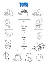 English Worksheet: TOYS