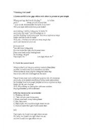 English Worksheet: Song Ed Sheeran