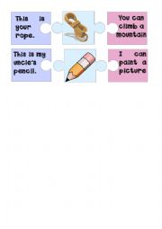 possessive pronouns and can puzzle 3