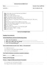 English Worksheet: Talking about hobbies