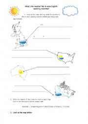 English Worksheet: English-speaking countries Worksheet