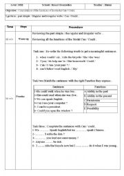 Can and could functions