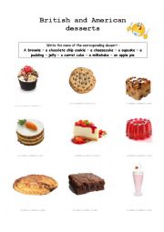 American and British desserts