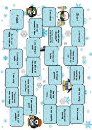 English Worksheet: Past Perfect Board Game