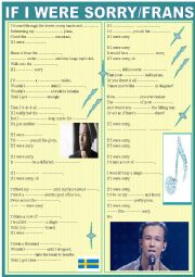 If I were you  by Frans ; song with use of conditional 2 (exercise)